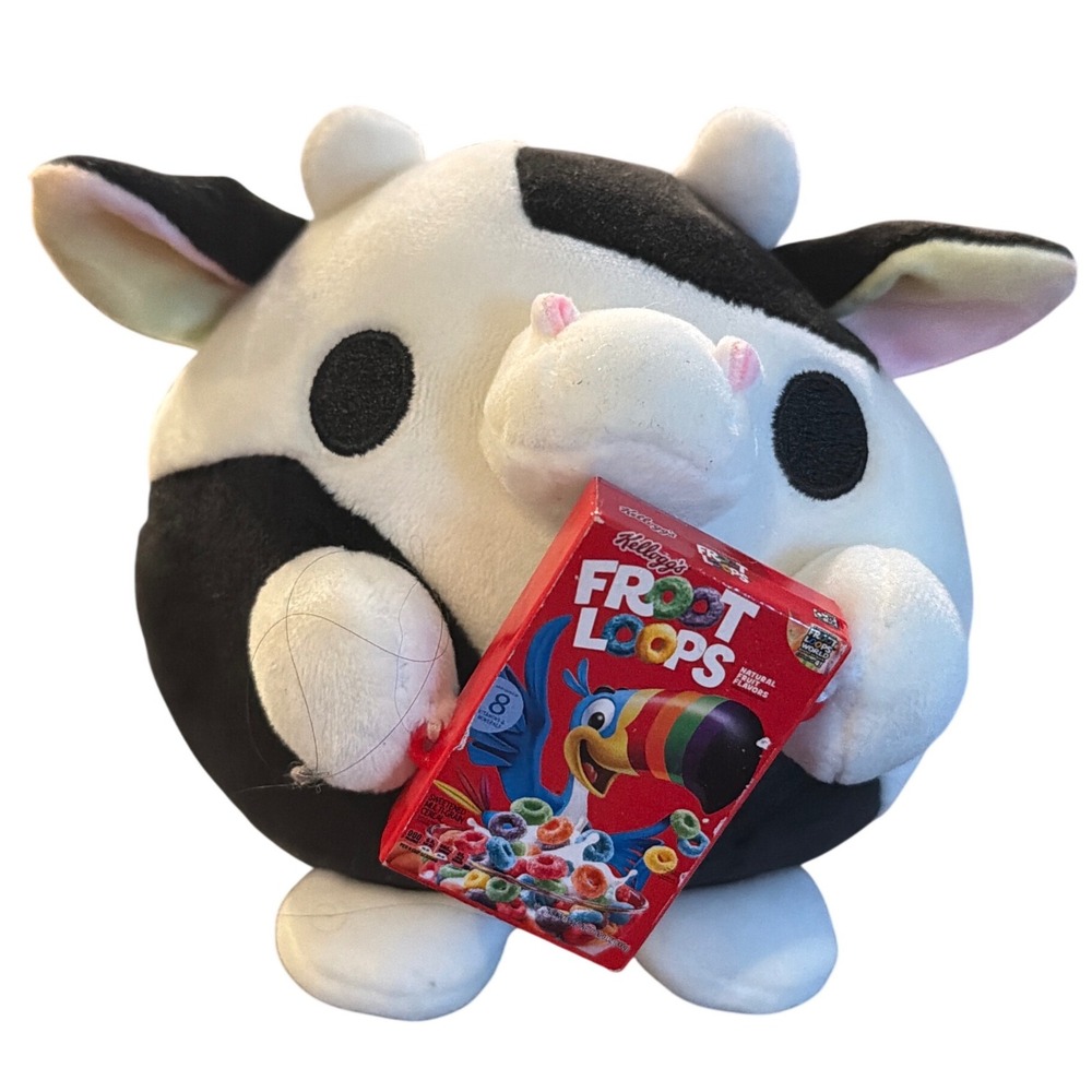 ZURU Snackles "Daisy the Cow" Kellogg's Froot Loops 5" Mini Plush